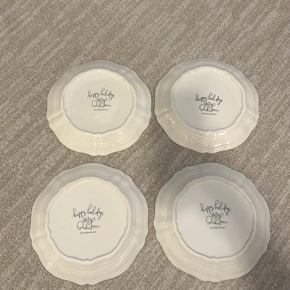 Anthropologie Holiday Dessert Plates - Picture 5 of 5